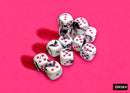 Chessex Gemini 16mm D6 Black-White/Pink (12)