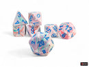 Chessex Festive Mega-Hedral 7 Die Set - Pop Art/Blue