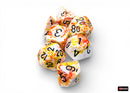 Chessex Brush Polyhedral 7 Die Set - Sunrise/Black