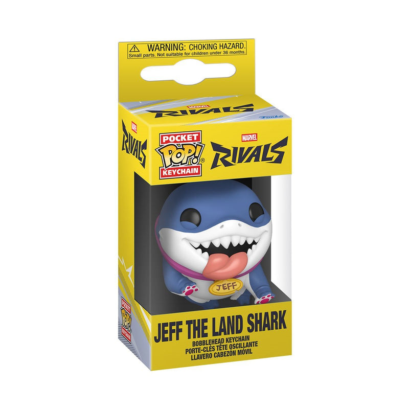Pop! Marvel Rivals Keychain - Jeff the Land Shark