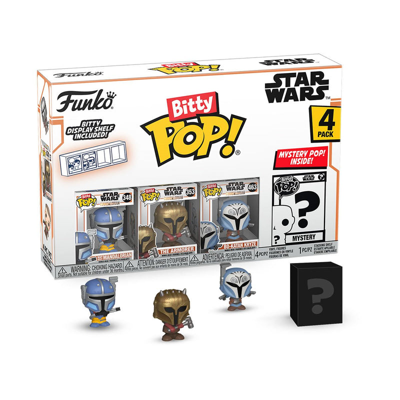 Star Wars Bitty Pop! The Mandalorian - Mandalorian Heavy Infantry 4-Pack