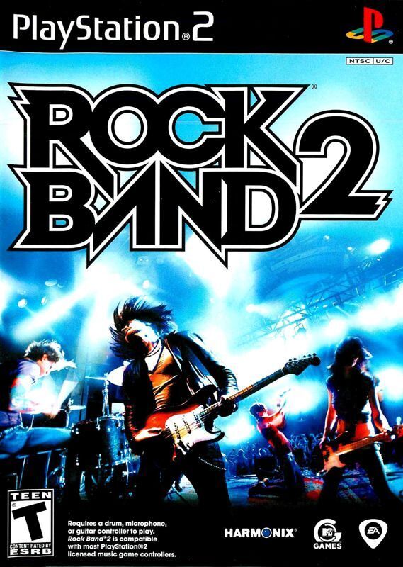 Rock Band 2 Front Cover - Playstation 3 Pre-Played