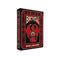 Bicycle Spellbound playing card box with red and black design on a white background