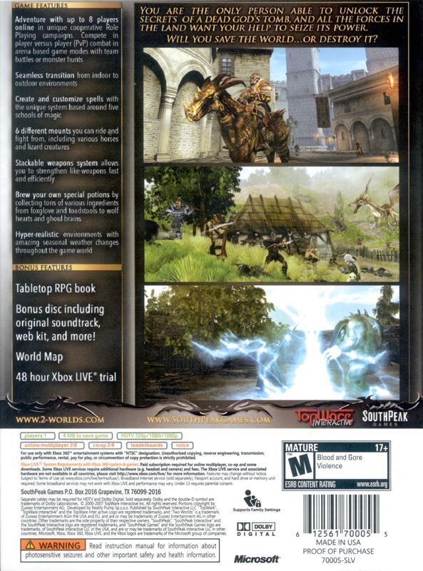 Two Worlds Collectors Edition - Xbox 360 Pre-Played