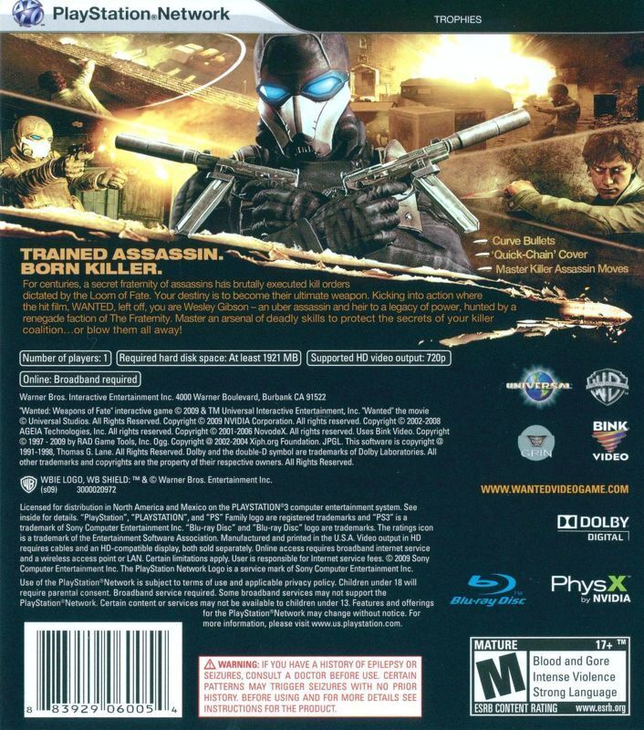 Wanted - Playstation 3 Pre-Played