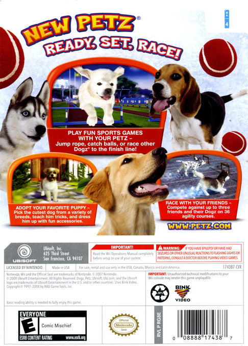 Petz Sports Back Cover - Nintendo Wii Pre-Played