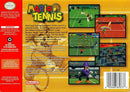 Mario Tennis Back Cover - Nintendo 64 Pre-Played