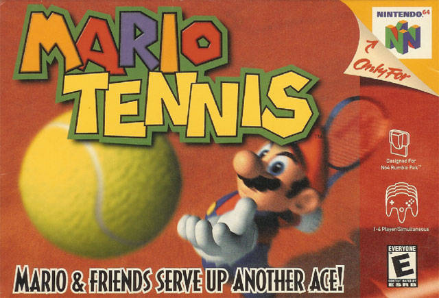 Mario Tennis Front Cover - Nintendo 64 Pre-Played