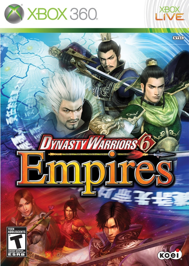 Dynasty Warriors 6 Empires Front Cover - Xbox 360 Pre-Played