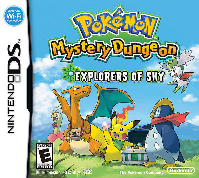 Pokémon Mystery Dungeon: Explorers of Sky Front Cover - Nintendo DS Pre-Played