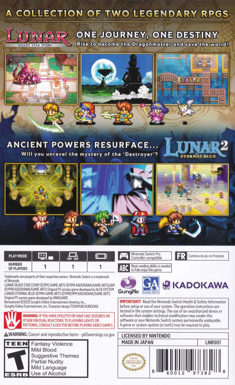 Lunar Remastered Collection - Nintendo Switch
