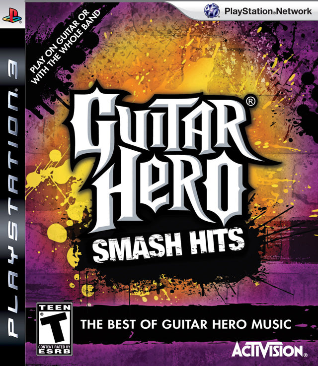 Guitar Hero Smash Hits Front Cover - Playstation 3 Pre-Played