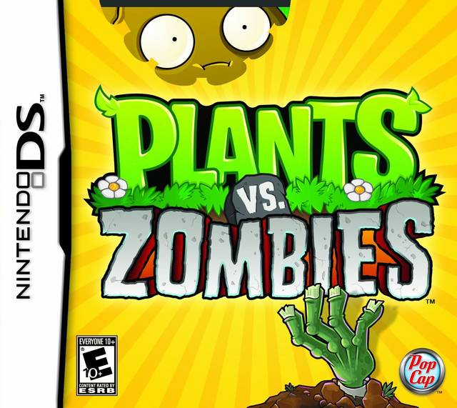 Plants vs Zombies Front Cover - Nintendo DS Pre-Played