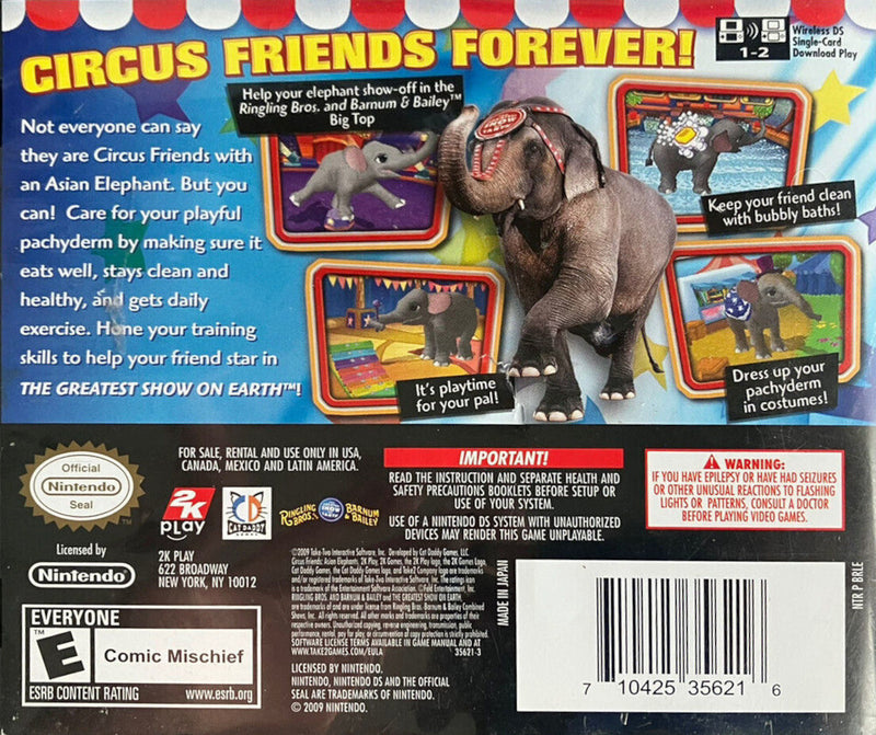 Ringling Bros. and Barnum & Bailey: Circus - Nintendo DS Pre-Played