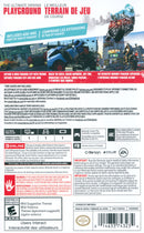 Burnout Paradise Remastered Back Cover - Nintendo Switch Pre-Played