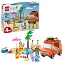 LEGO Blues Clues beach scene set with vehicle and characters on a white background
