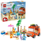 LEGO Blues Clues beach scene set with vehicle and characters on a white background