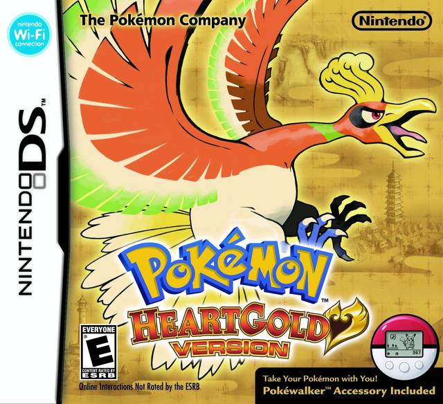 Pokemon HeartGold Front Cover - Nintendo DS Pre-Played