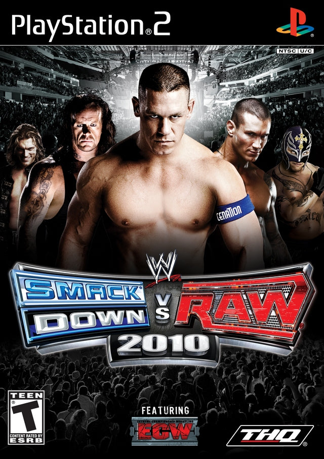 Smackdown VS Raw 2010 Front Cover - Playstation 2 Pre-Played