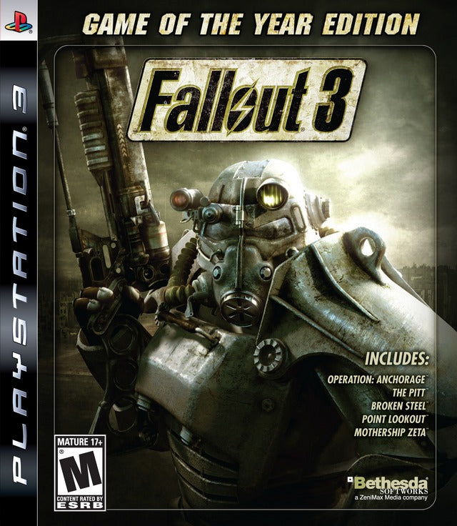 Fallout 3 Game of the Year Edition Front Cover - Playstation 3 Pre-Played