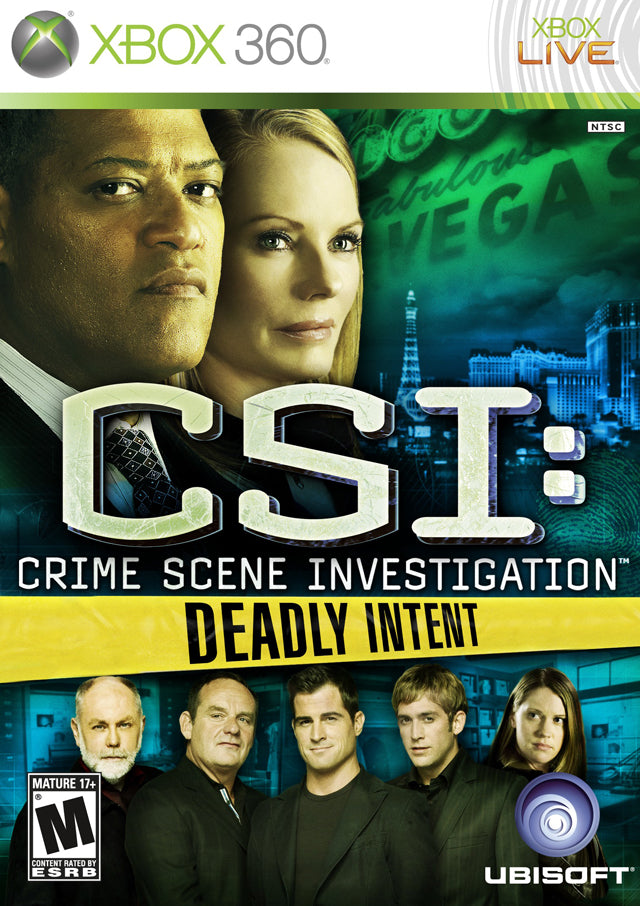 CSI Deadly Intent Front Cover - Xbox 360 Pre-Played