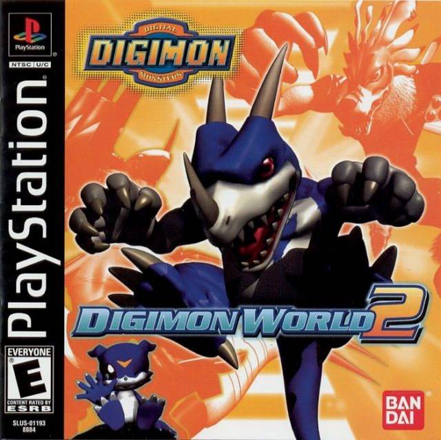 Digimon World 2 Front Cover - Playstation 1 Pre-Played