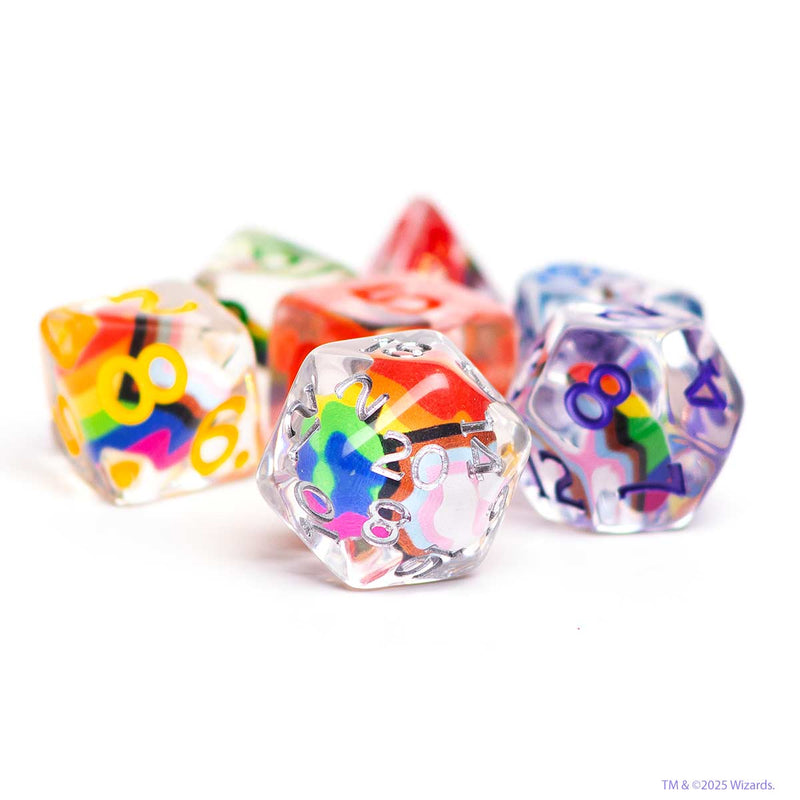Dungeons & Dragons Progress Pride Dice Set - RPG Dice Set (7)