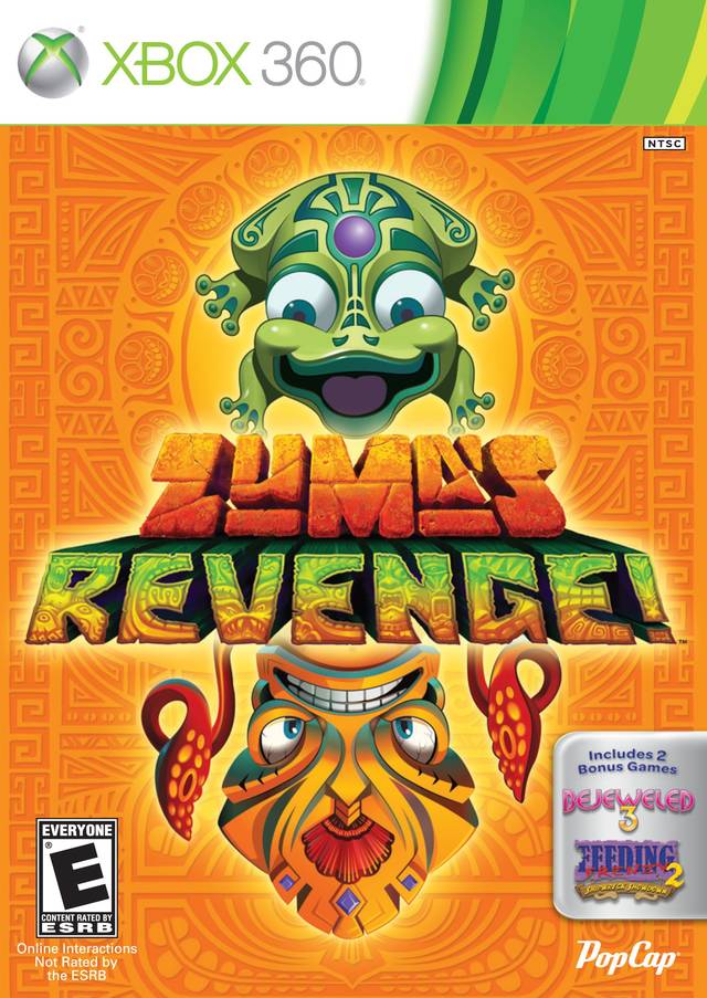 Zuma's Revenge! Front Cover - Xbox 360 Pre-Played