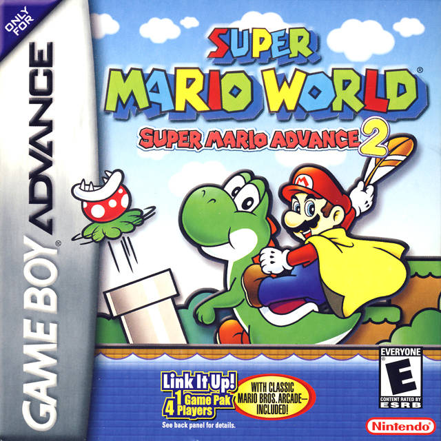 Super Mario World: Super Mario Advance 2 Front Cover - Nintendo Gameboy Advance Pre-Played