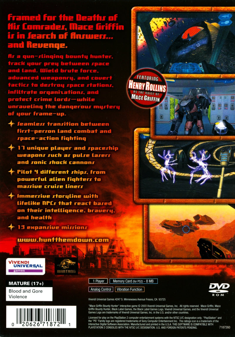 Mace Griffin Bounty Hunter  - Playstation 2 Pre-Played