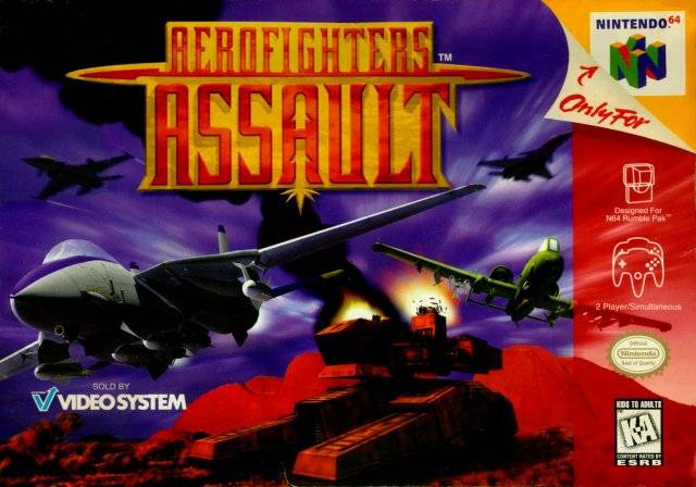 Aerofighters Assault Front Cover - Nintendo 64 Pre-Played