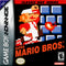 Classic NES Series: Super Mario Bros Front Cover - Nintendo Gameboy Advance Pre-Played