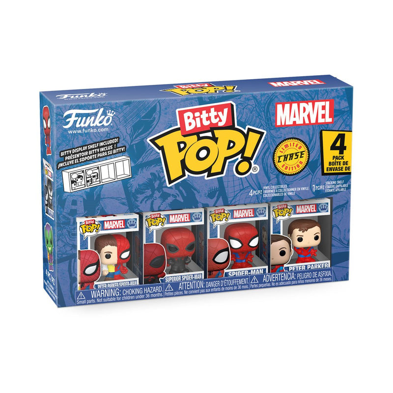 Bitty Pop! Spider-Man - Peter Parker 4-Pack