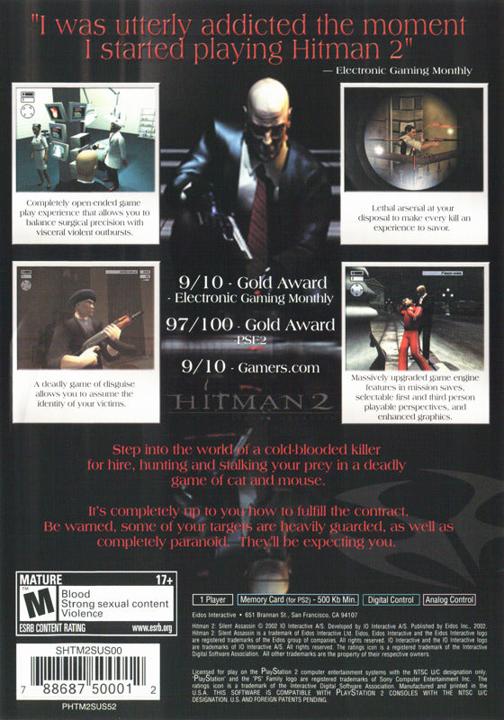 Hitman 2: Silent Assassin Greatest Hits (Sealed) - Playstation 2