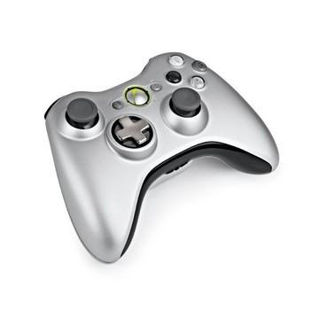 Xbox 360 Wireless Chrome Silver Controller  - Pre-Played