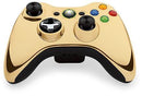 Xbox 360 Wireless Chrome Gold Controller  - Pre-Played