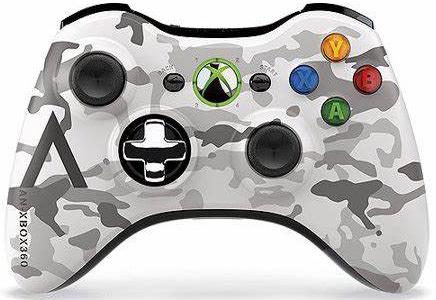 Xbox 360 Wireless Arctic Camo Controller  - Pre-Played