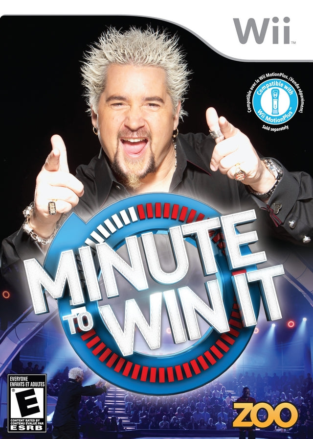 Minute To Win It Front Cover - Nintendo Wii Pre-Played