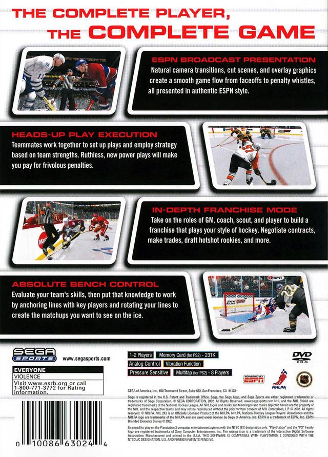 NHL 2K3 - Playstation 2 Pre-Played