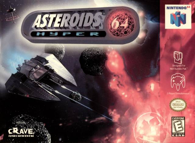 Asteroids Hyper 64 Front Cover - Nintendo 64 Pre-Played