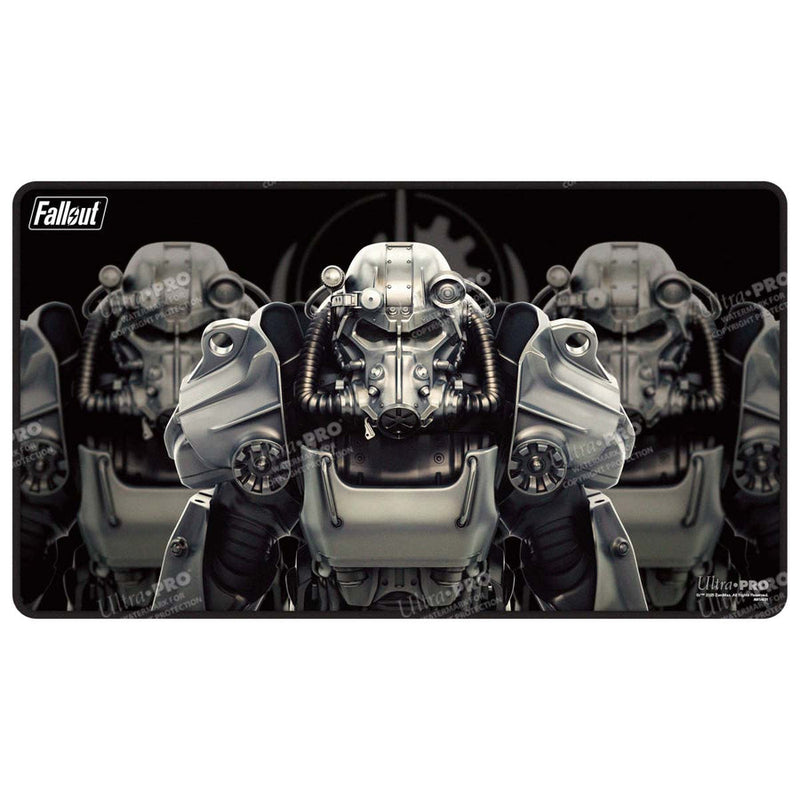 Fallout Brotherhood of Steel Black Stitched Edge Playmat - Magic the Gathering TCG