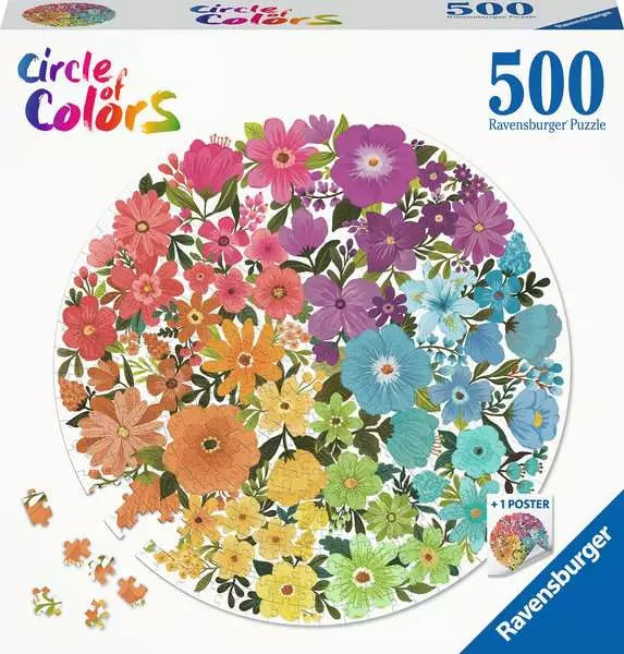 Circle of Colors: Flowers 500 Piece Puzzle