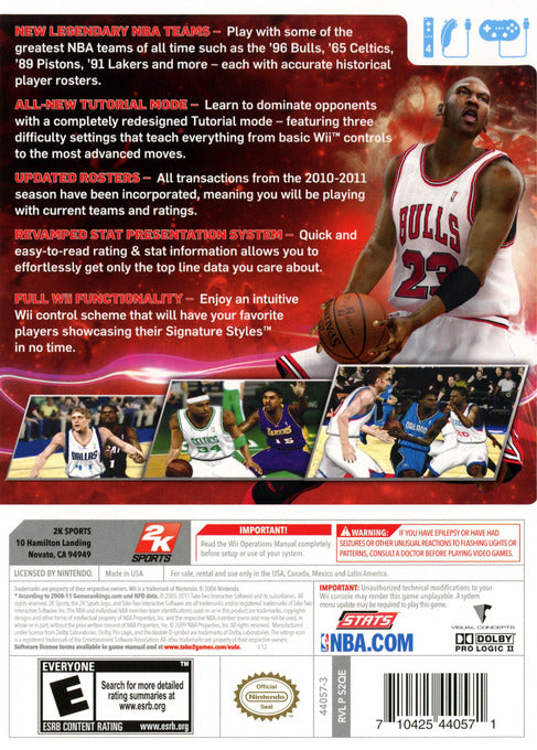 NBA 2k12 - Nintendo Wii Pre-Played