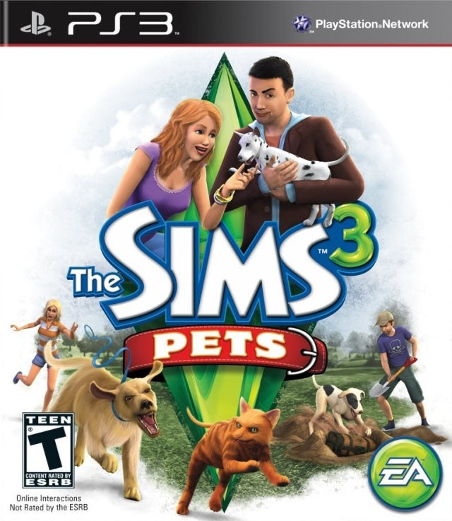 Sims 3 Pets Front Cover - Playstation 3 Pre-Played