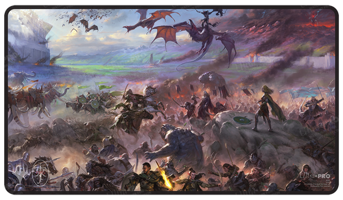Lord of the Rings: Tales of Middle-Earth Borderless Scene Black Stitched Playmat - Magic the Gathering TCG