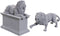 Stone Lion W24 - Wizkids Deep Cuts Unpainted Miniatures