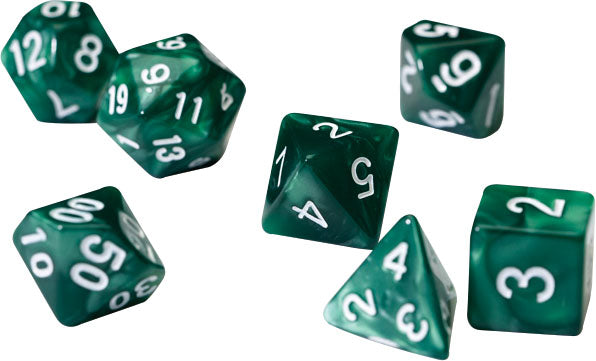 Sirius RPG Dice Set (7) Pearl Green Acrylic