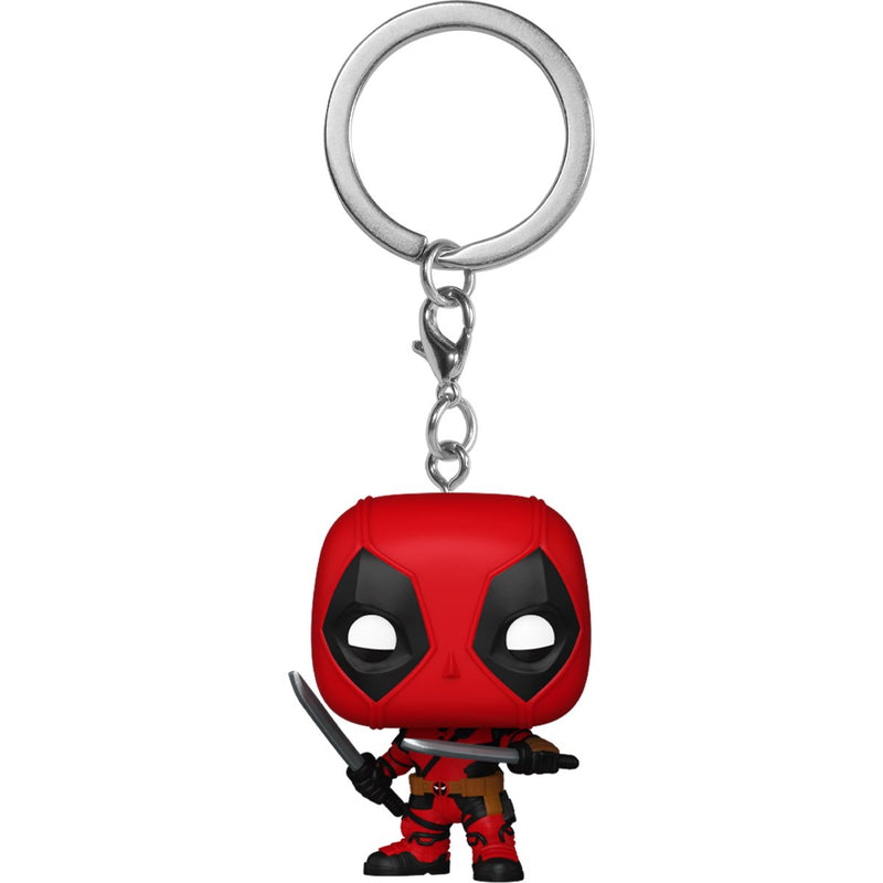 Pop! Deadpool & Wolverine Keychain - Deadpool with Swords