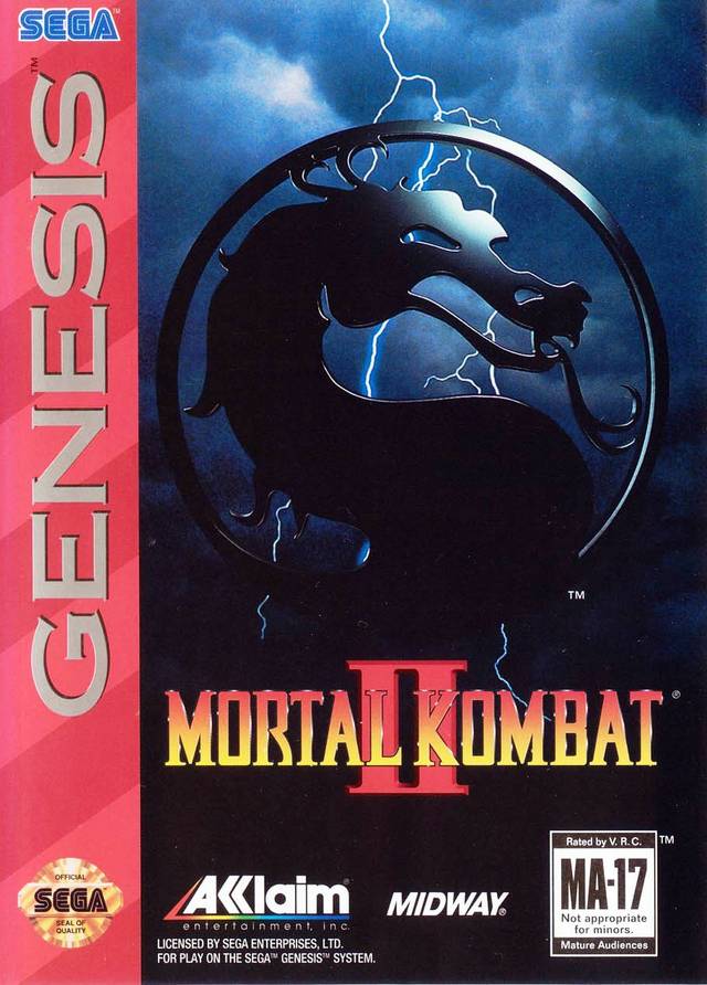 Mortal Kombat 2 Front Cover - Sega Genesis Pre-Played