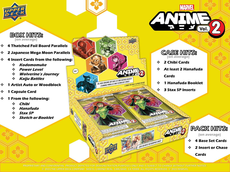 Marvel Anime Trading Cards Hobby Box Volume 2 (Upper Deck 2023)